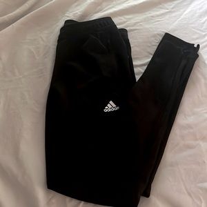 All Black Adidas joggers